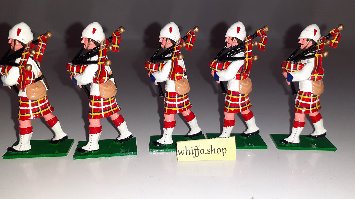 trophy miniatures 1991 Black Watch Pipers Sudan Egypt Boer Highlanders 1:32 s231
