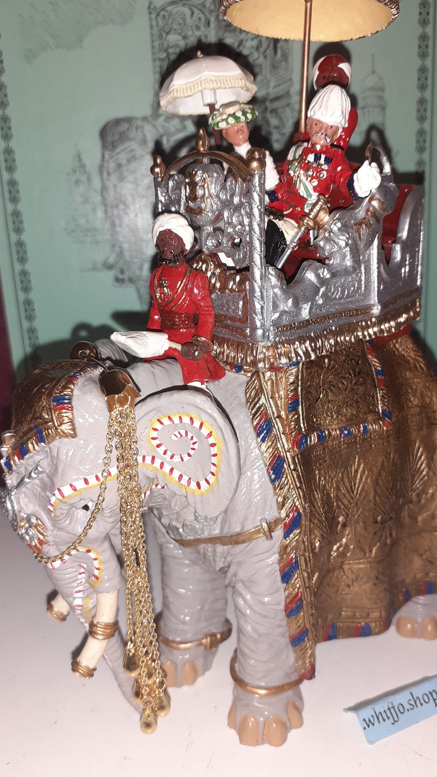 Britains 08956 Duke Connaught Indian State Elephant Durbar 1:32 metal boxd S3