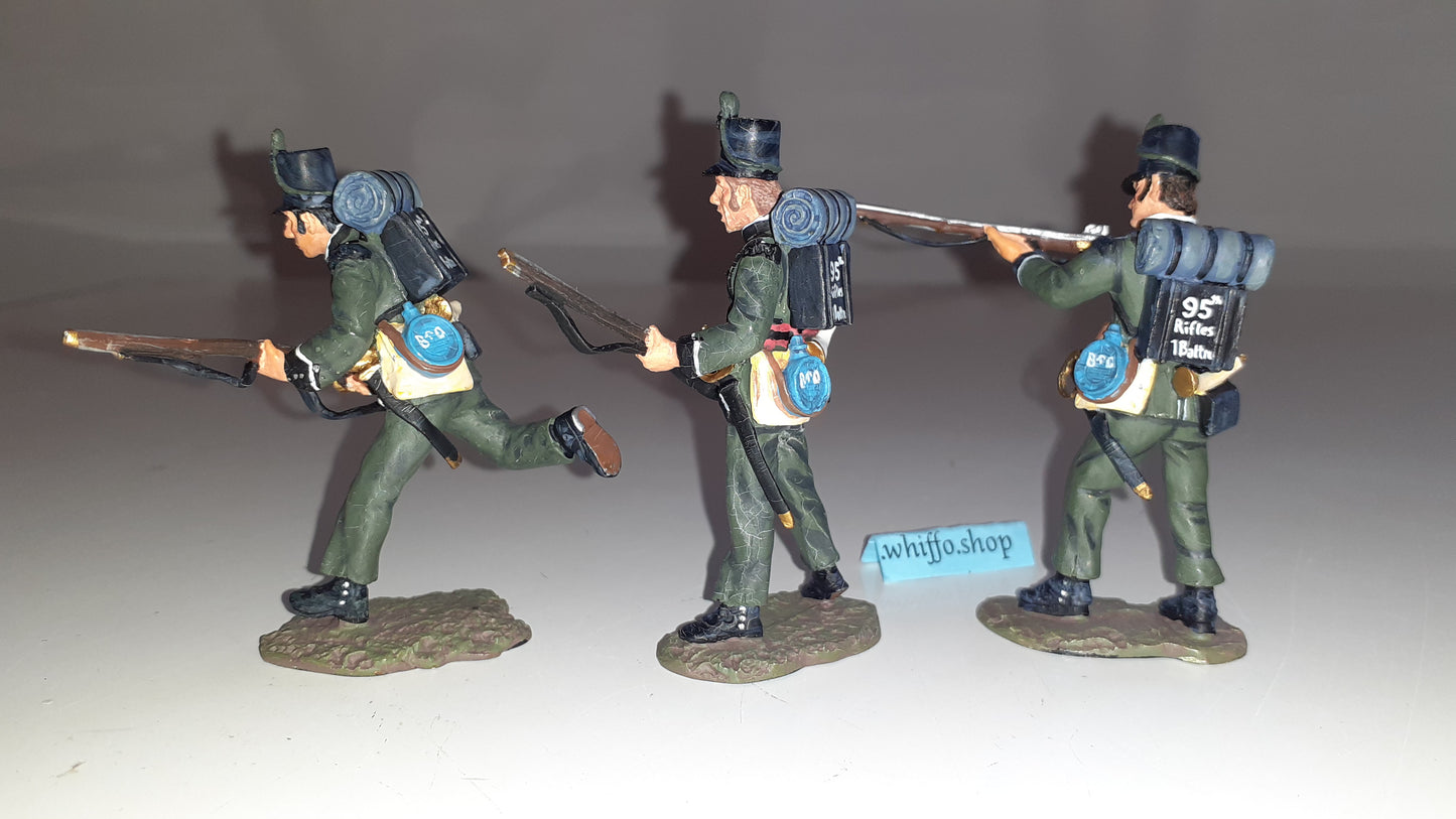 Britains 17255 2001 British 95th Rifles Waterloo Napoleonic 1:32 metal boxd S8b for sale