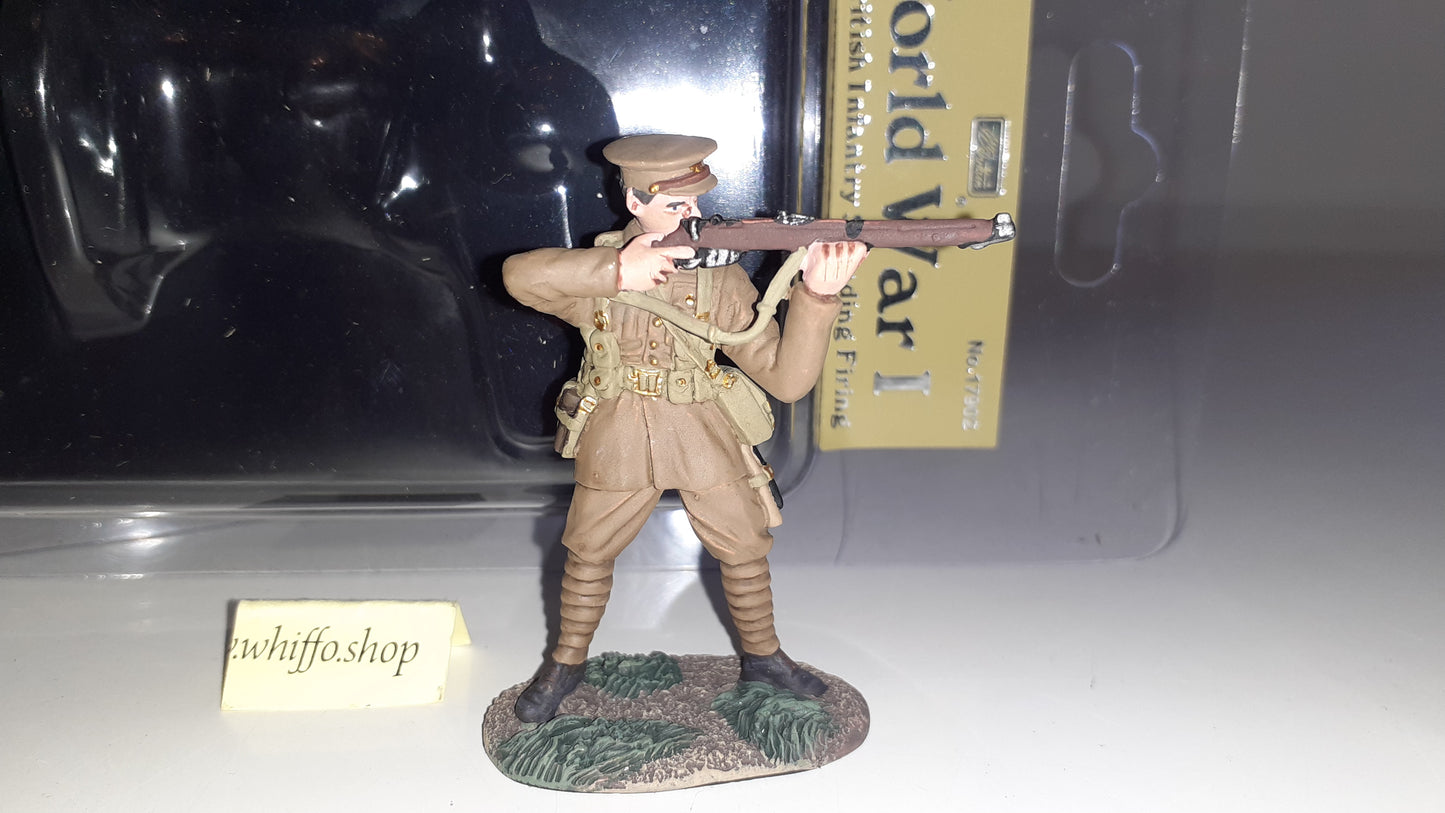Britains metal ww1 17902 British Infantry Firing 2010 1:32 Boxed B12