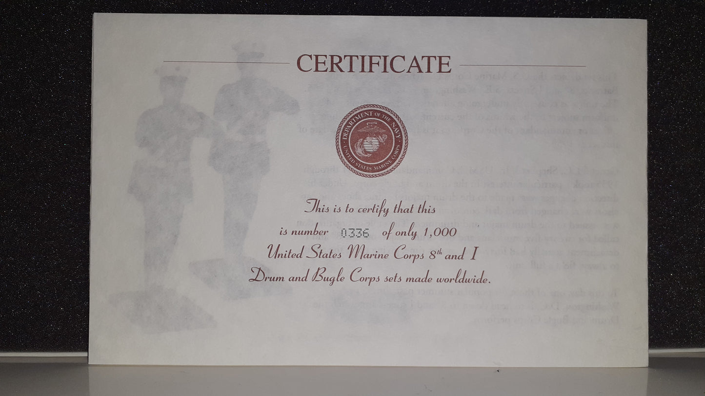 BRITAINS 17780 Usmc US Marines band Drum Bugle 2007 Limited edition 1:32 s8