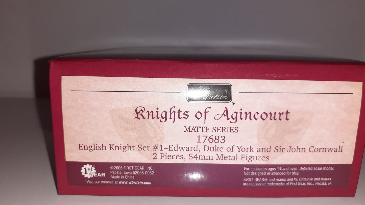 BRITAINS 17683 Knights Of Agincourt Duke Of York Sir Cornwall 2006 1:32 Wdb1