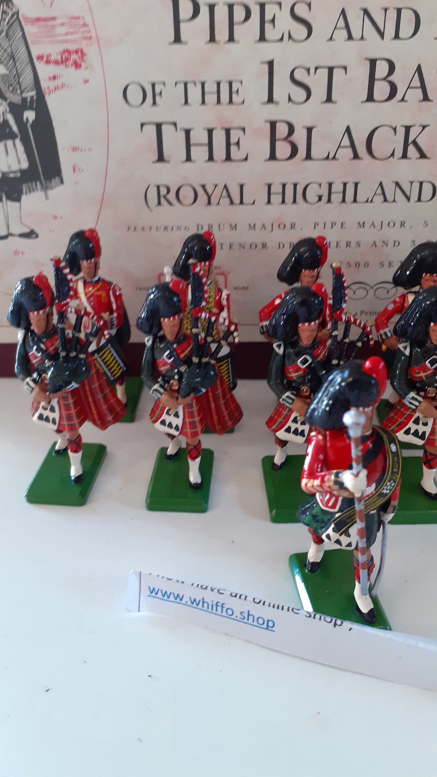Britains 5196 1996 Limited edition Black Watch Royal Highland Pipes boxed 1:32