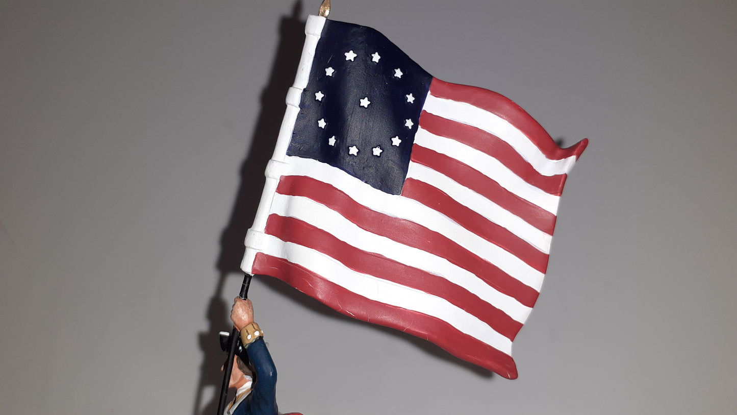 King and country Ar12 Awi 1st New York Revolution Flag 1776 boxed 1:30 1999 B11