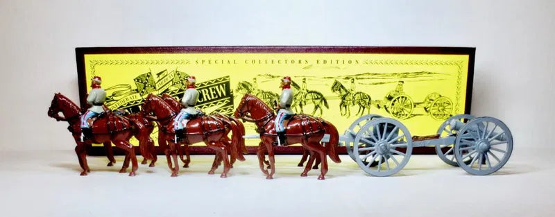 BRITAINS 8874 acw Confederate artillery gun and limber Gettysburg 1995 1:32 s1