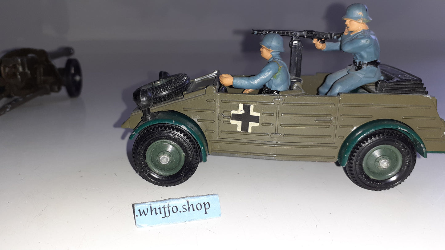 Britains 9788 1980 Deetail German Ww2 Kubelwagen And Gun 1:32 boxed S550