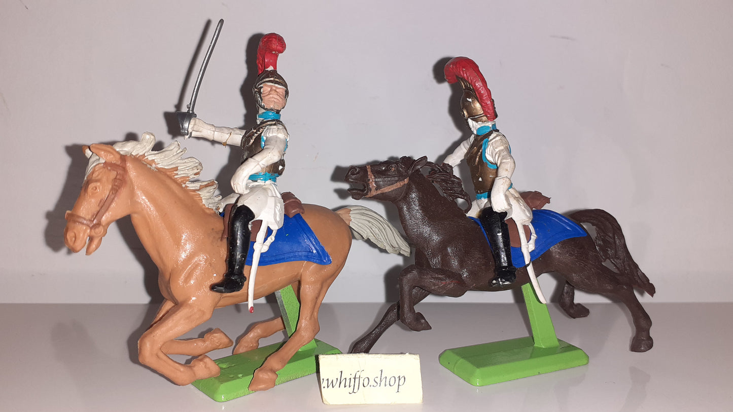 Britains deetail Waterloo French Carabinier Cavalry 1970s Made England 1:32 B2