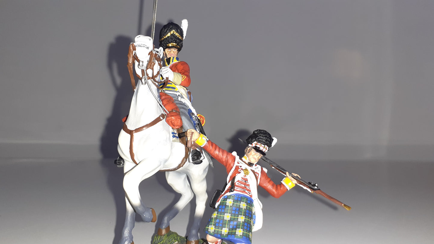 Britains 36064 Napoleonic Scots Grey Gordon Highlander waterloo 2009 1:32 S754