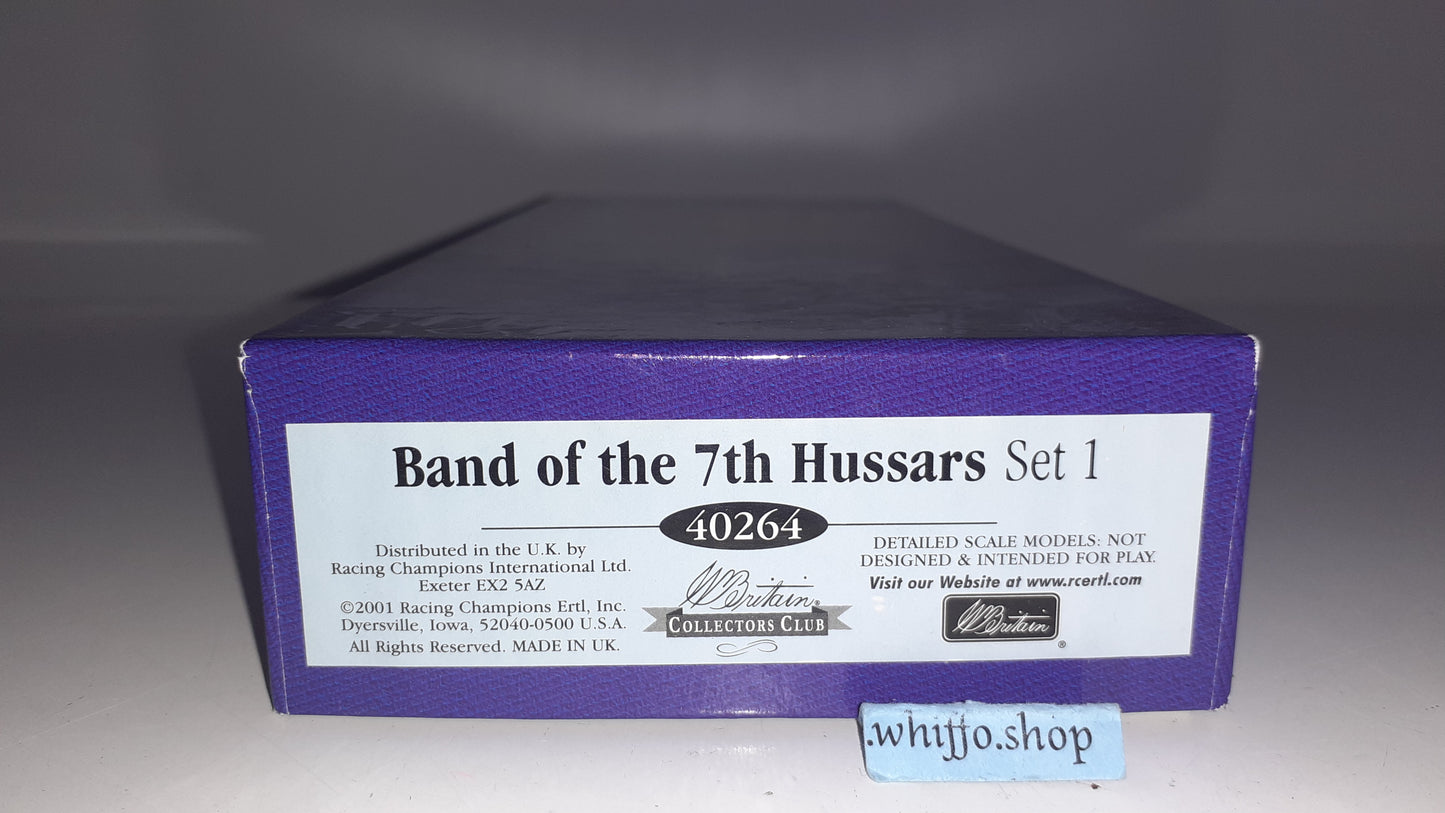 Britains 40264 Queen Elizabeth 7th Hussars Band 2001 1:32 metal boxed Set 1 S523