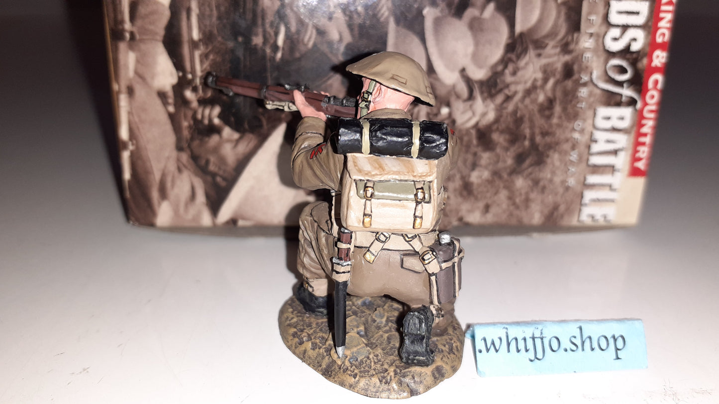 King and country Ww2 British Kneeling Firing Fob28 Fob028 boxed 1:30 Rb