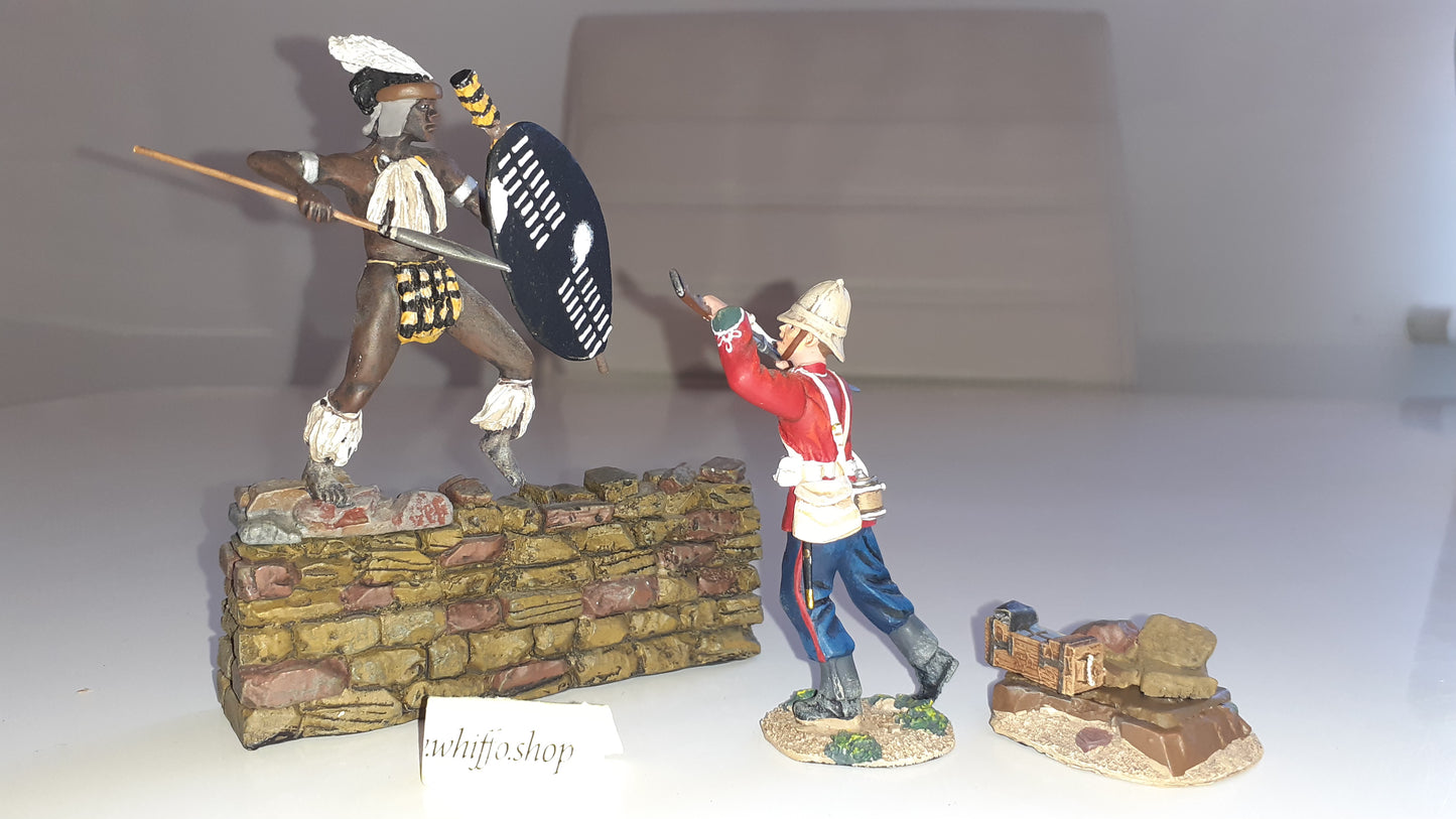 Britains 20116 Zulu war 24th foot Thrust Fight For Kraal 8 1:32 2013 wdb
