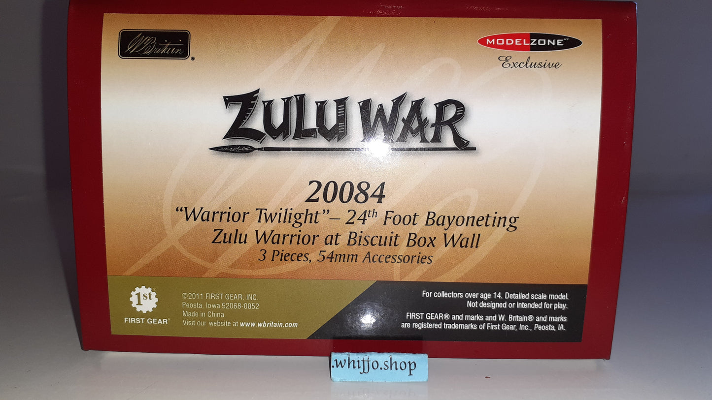 Britains 20084 Zulu wars Warrior Twilight Only300 Made 24th 1:32 2011 boxd S5110