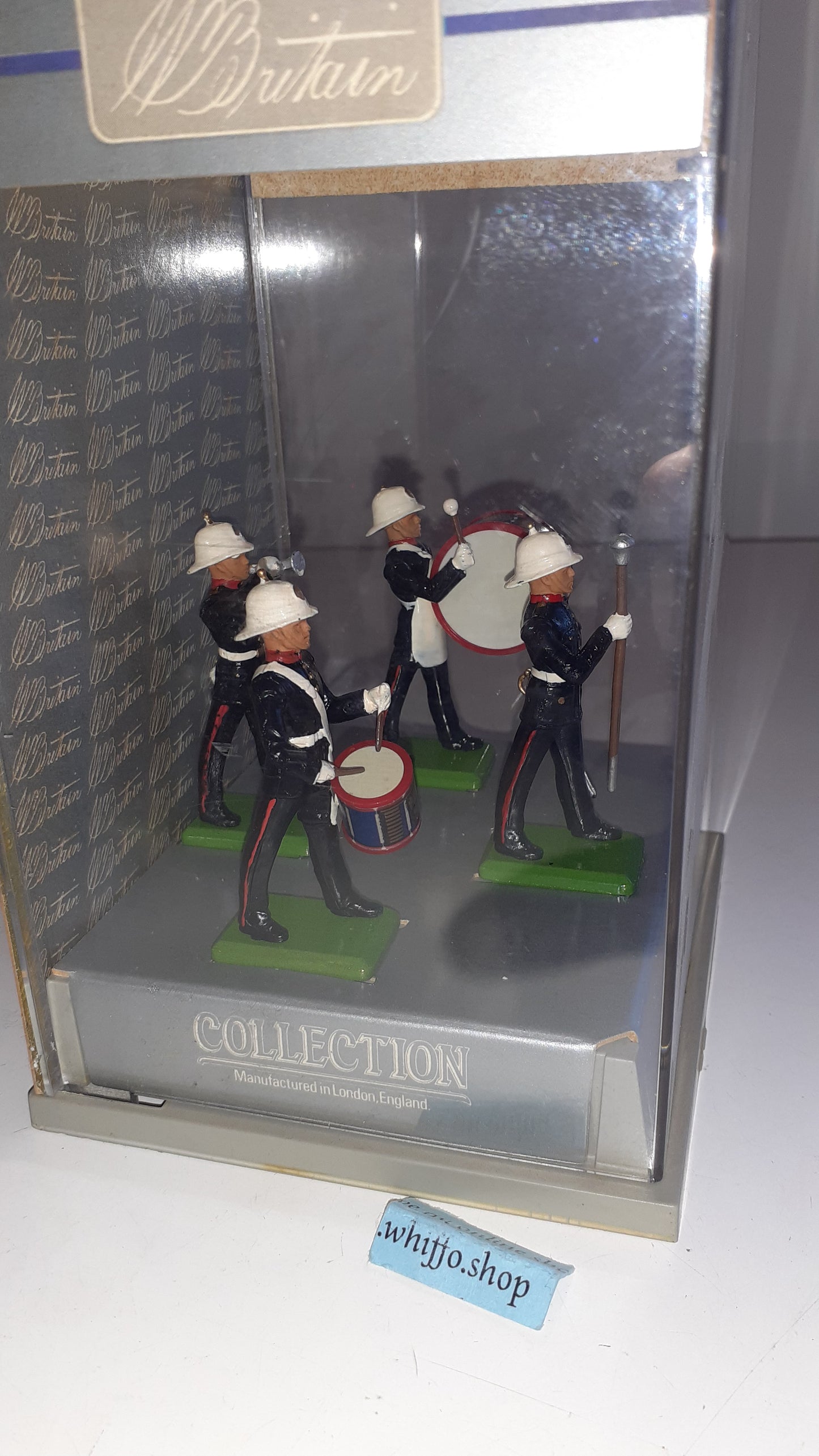 Britains royal marines 1989 1990s Perspex Display box 1:32 metal B111
