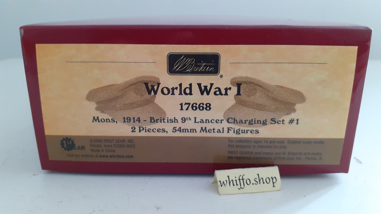 Britains 17668 Ww1 British 9th Lancer Cavalry Mons 1914 2008 1:32 metal S144