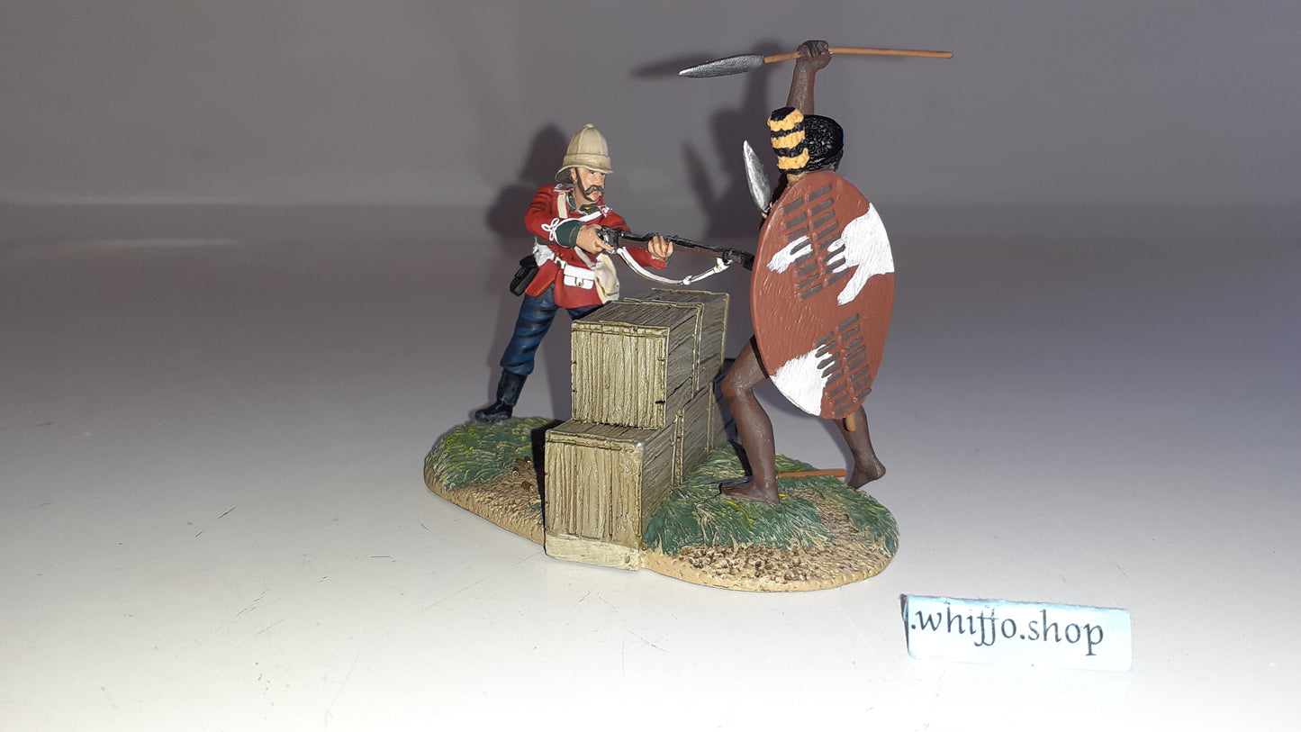 Britains 20084 Zulu wars Warrior Twilight Only300 Made 24th 1:32 2011 boxd S5110