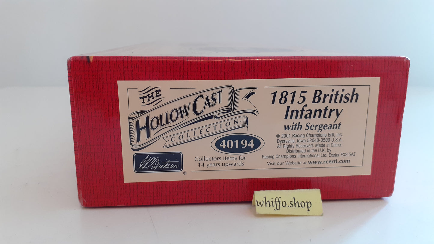 Britains 40194 1815 british infantry Napoleonic waterloo boxed 1:32 2008 s625
