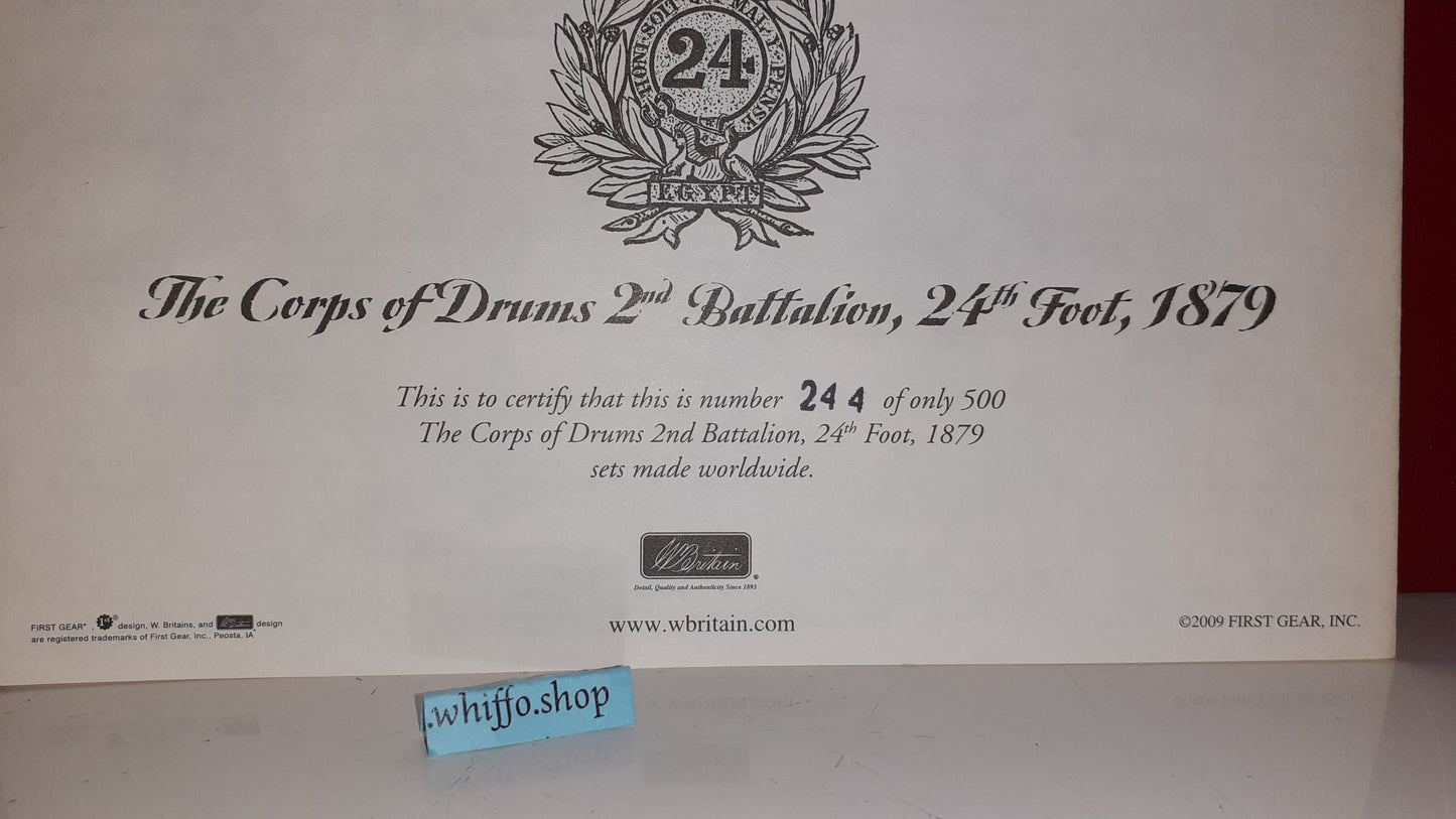 Britains 48008 2006 24th Foot Zulu War Drum Band 12 Pieces 1:32 metal boxd S7