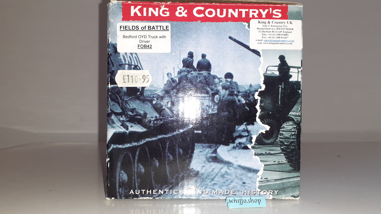 King and country ww2 Fob42 Bedford Oyd Truck Driver 2008 boxed Wdb1