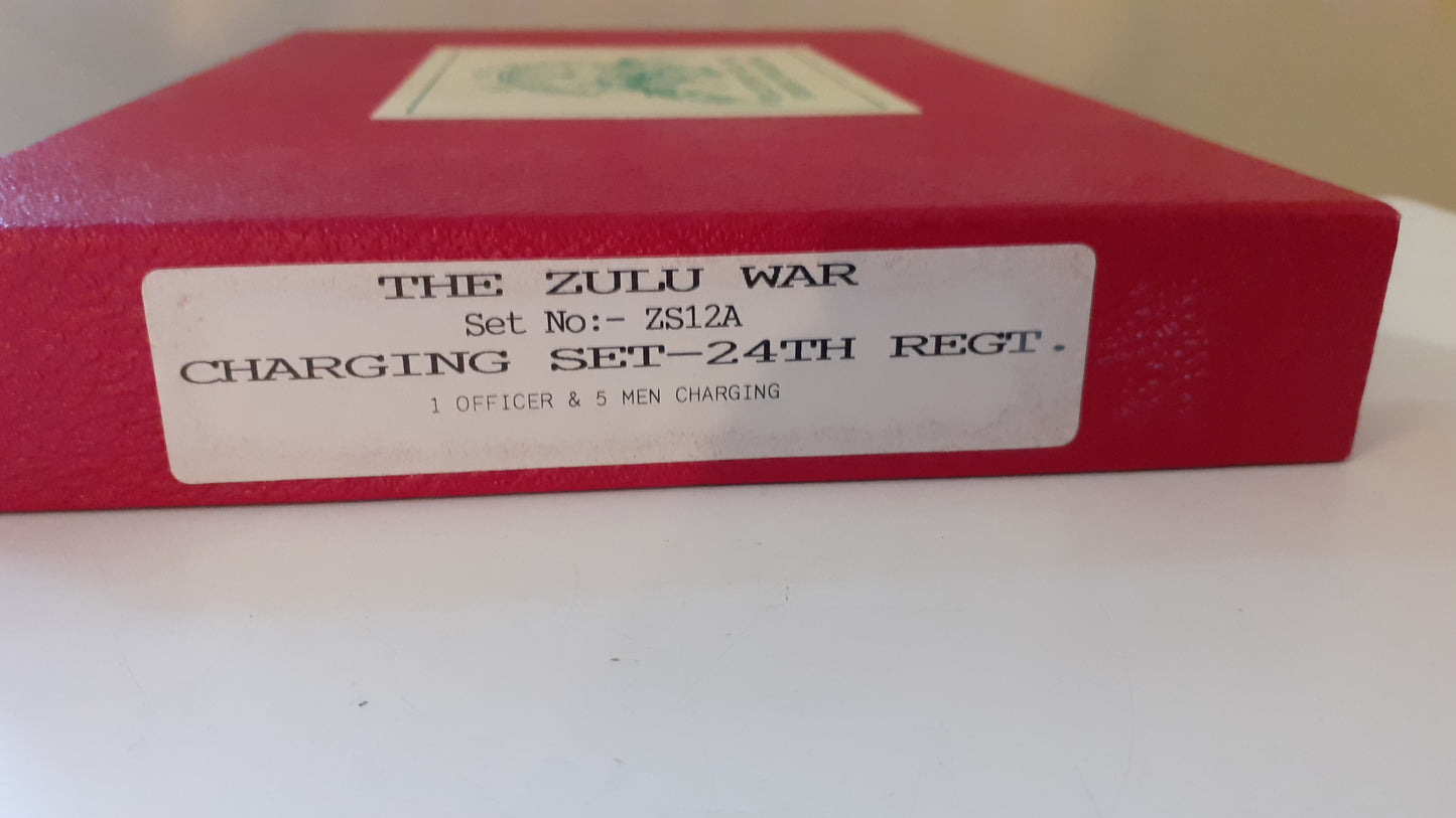 trophy miniatures early 1991 zulu war 24th foot zs12a 1:32 metal boxed