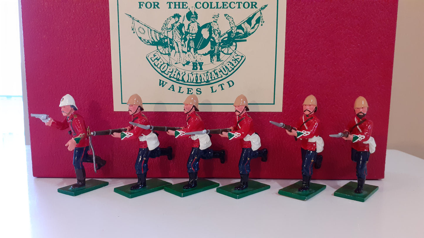 trophy miniatures early 1991 zulu war 24th foot zs12a 1:32 metal boxed
