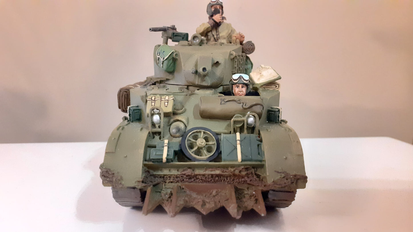King and country Ww2 us army m5 light stuart tank 1:30 dd067 wdb