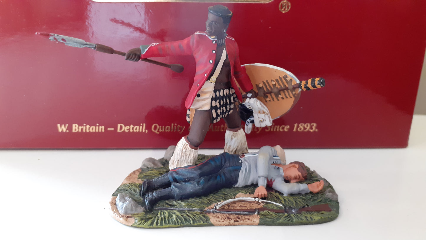 Britains 20040 Zulu wars 24th foot 1:32 metal washing spears limited boxed wdb