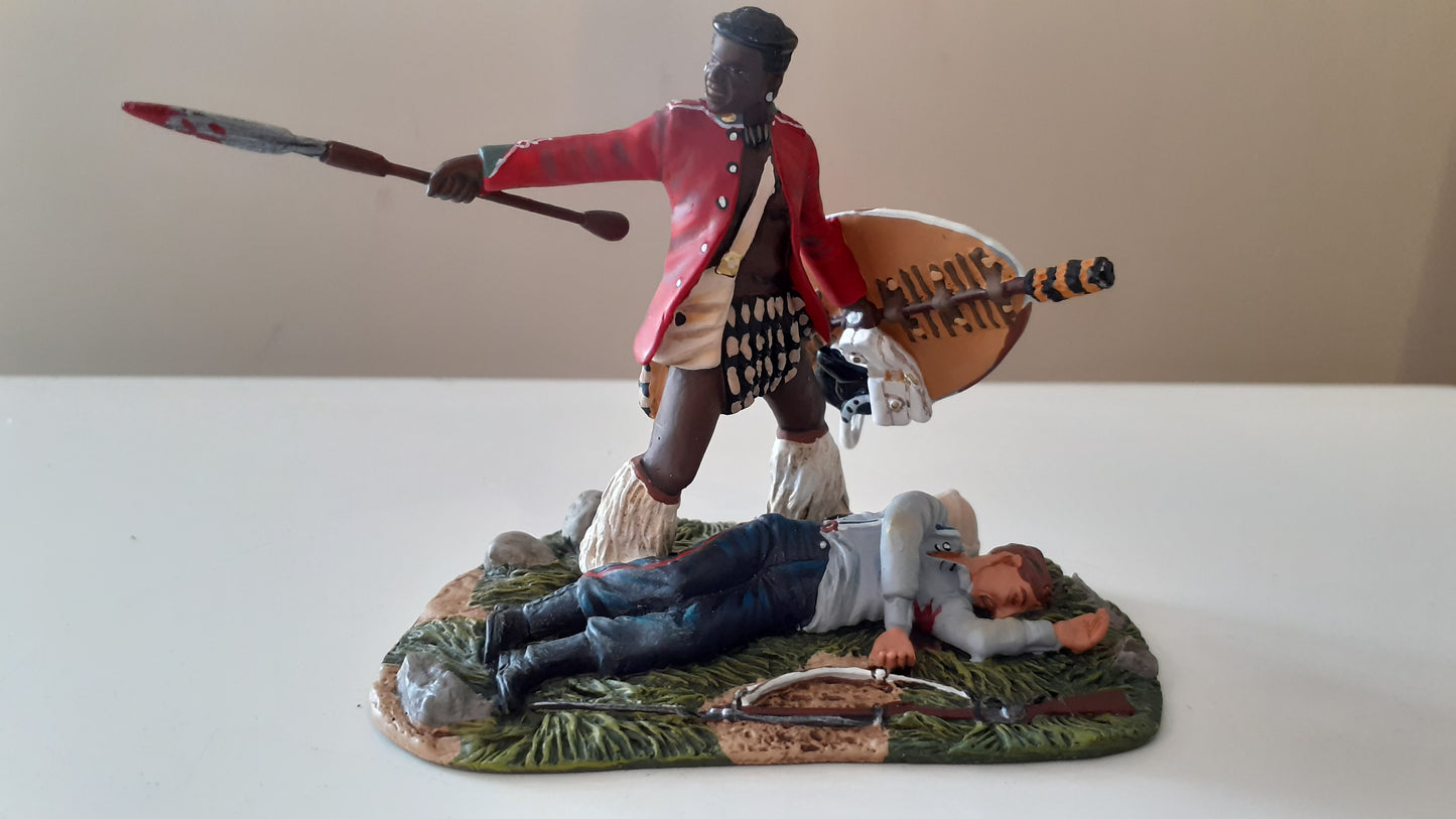 Britains 20040 Zulu wars 24th foot 1:32 metal washing spears limited boxed wdb