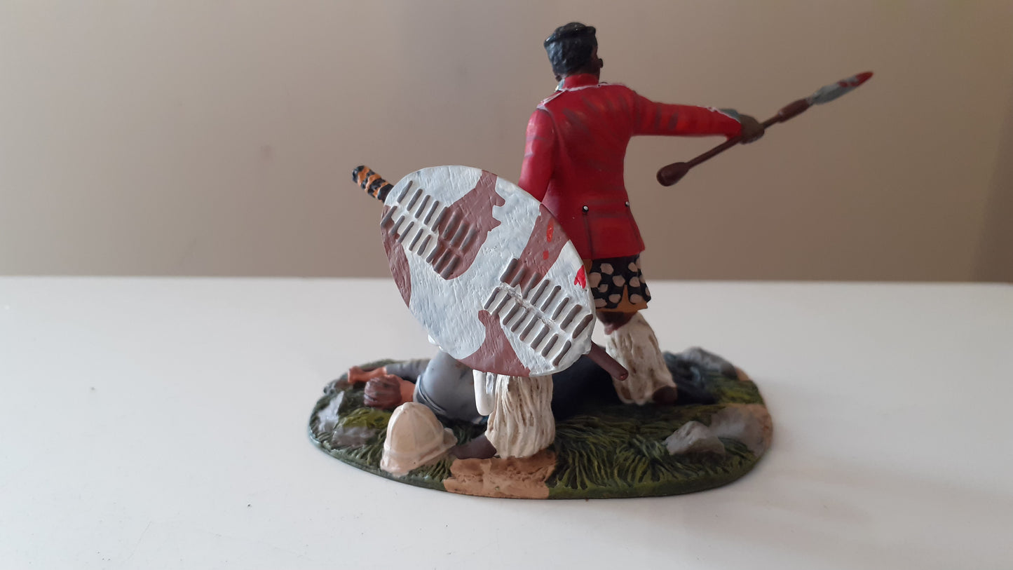 Britains 20040 Zulu wars 24th foot 1:32 metal washing spears limited boxed wdb