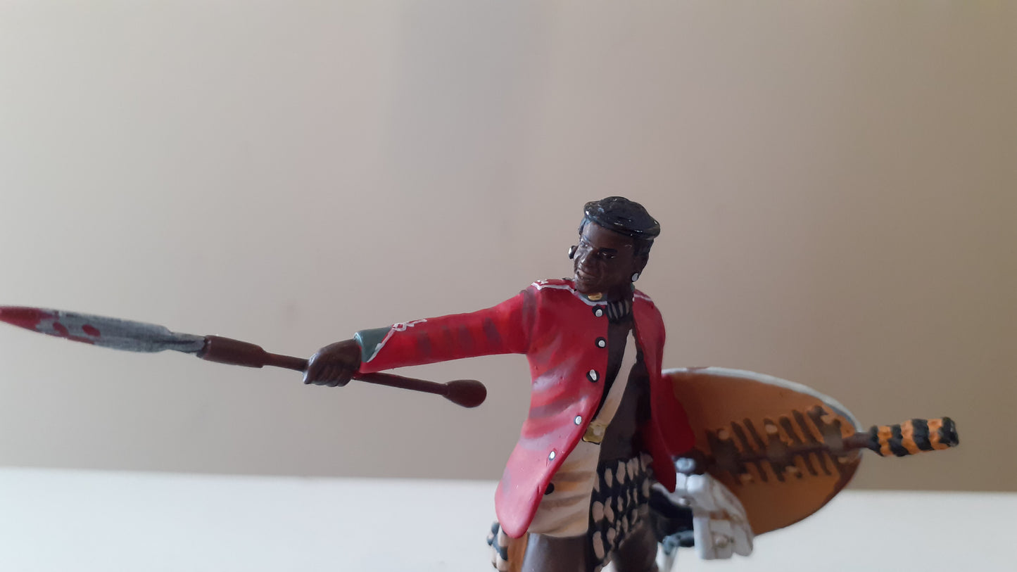 Britains 20040 Zulu wars 24th foot 1:32 metal washing spears limited boxed wdb