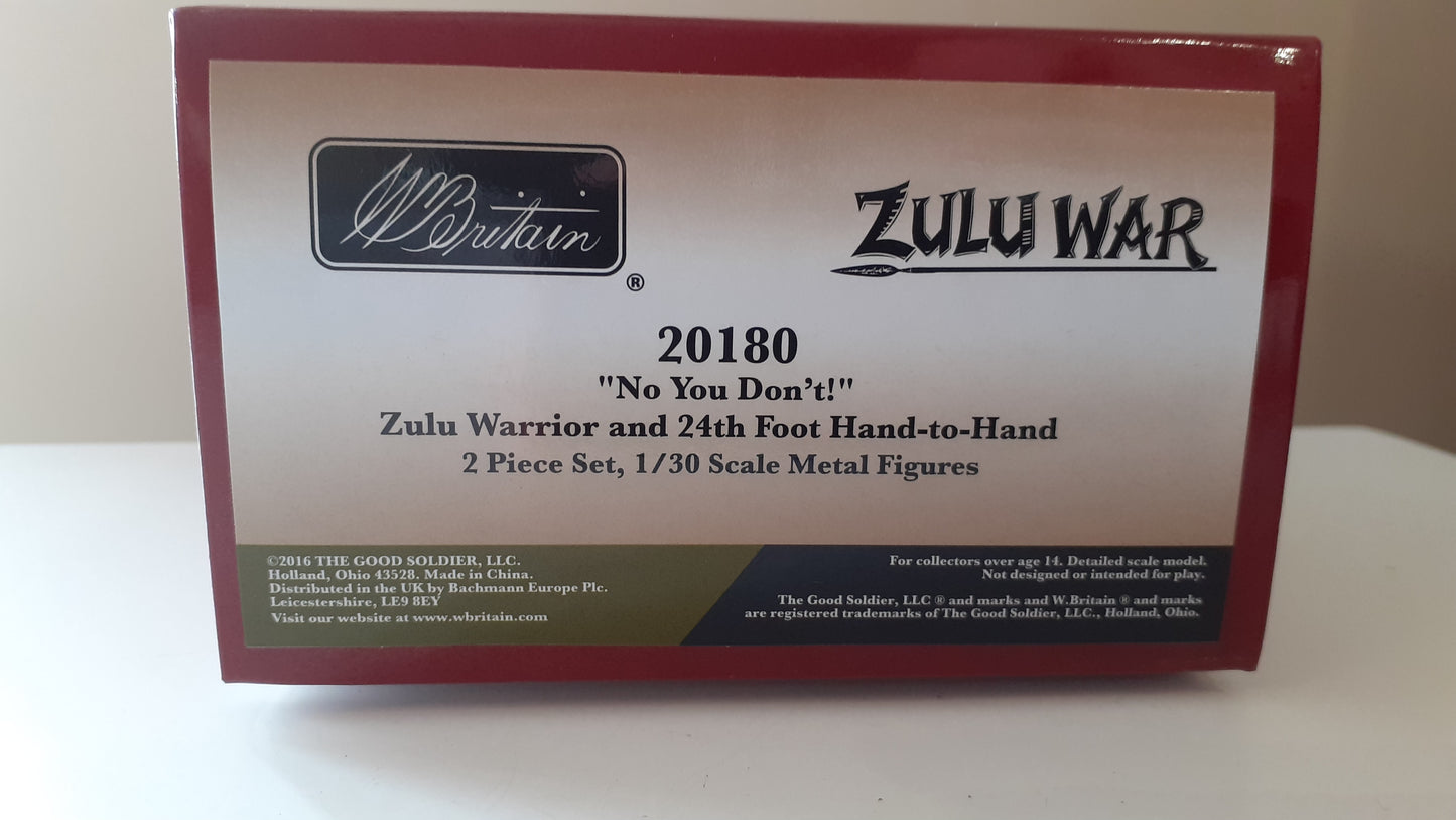 Britains 20180 Zulu wars 24th foot 1:32 metal no you dont boxed wdb