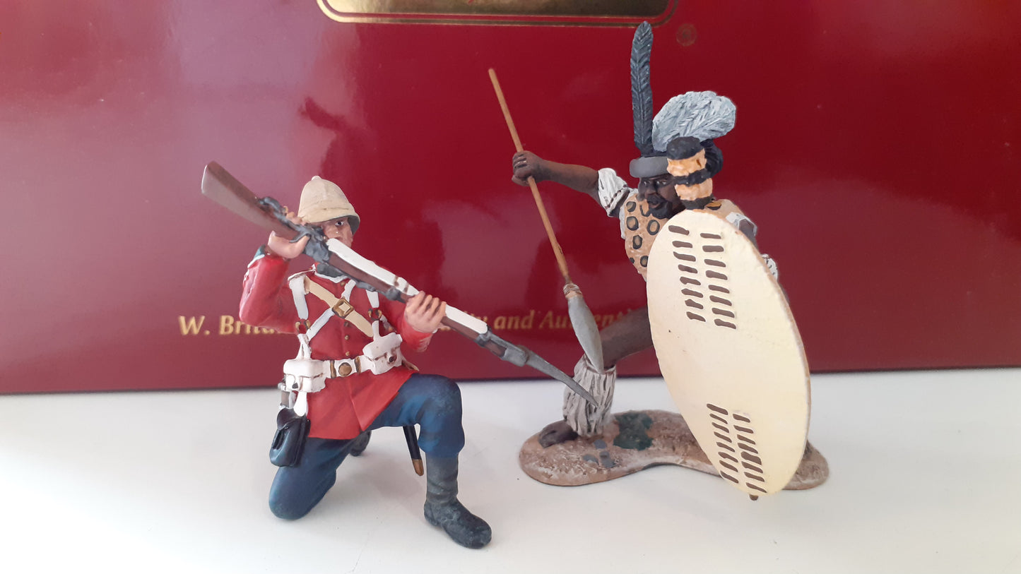 Britains 20180 Zulu wars 24th foot 1:32 metal no you dont boxed wdb