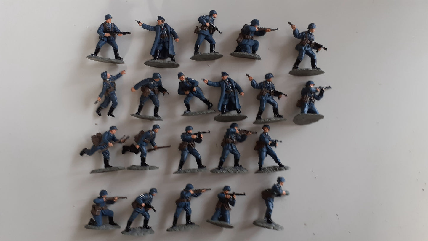 Conte airfix compatible plastic ww2 21 german infantry no box 1:32 bt