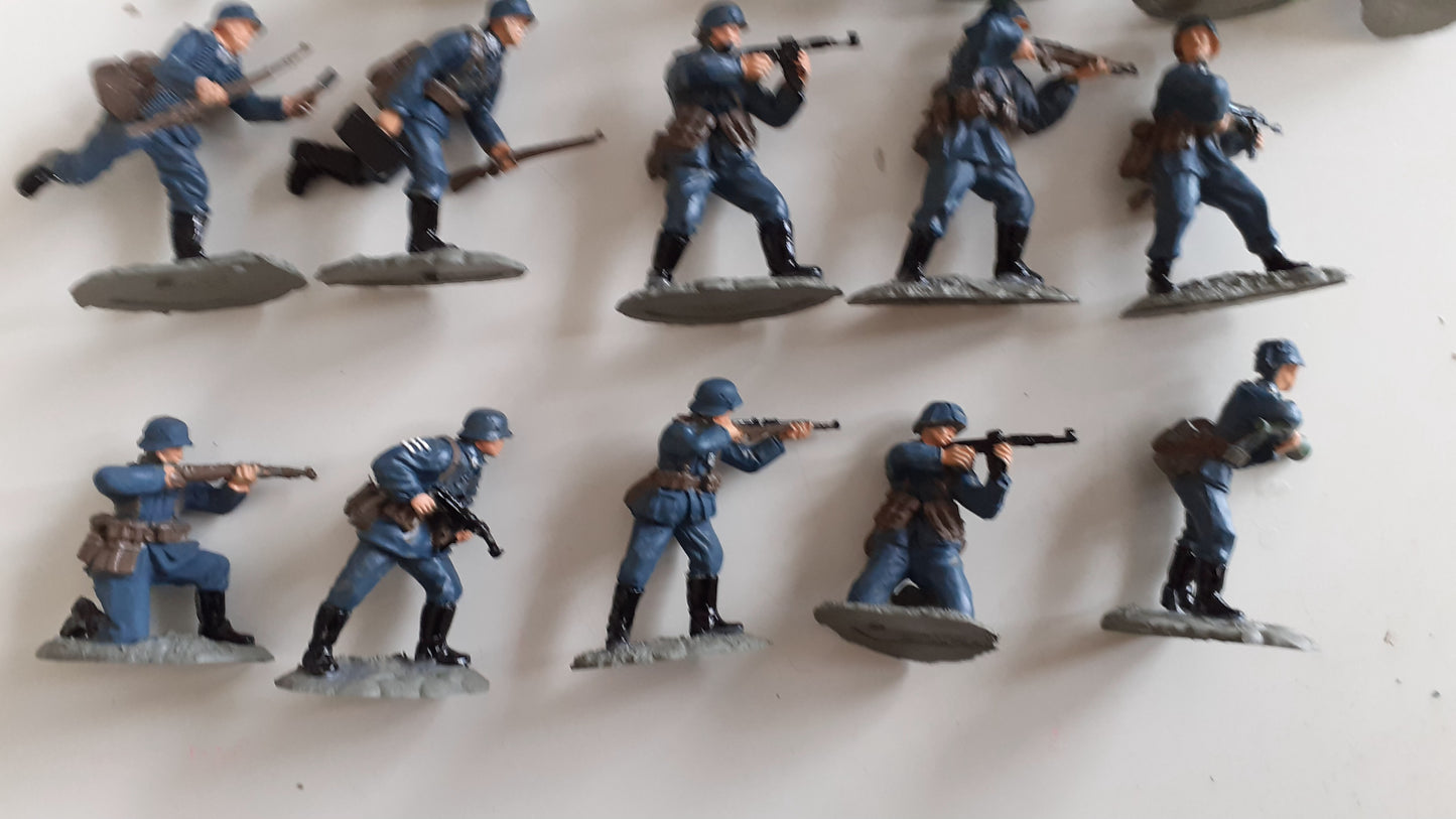 Conte airfix compatible plastic ww2 21 german infantry no box 1:32 bt