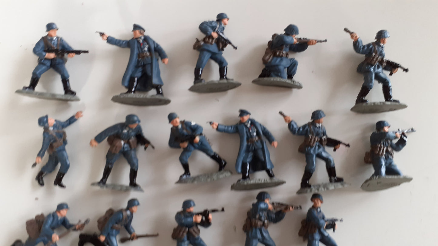 Conte airfix compatible plastic ww2 21 german infantry no box 1:32 bt