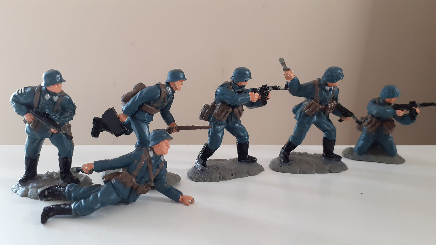 Conte airfix compatible plastic ww2 21 german infantry no box 1:32 bt