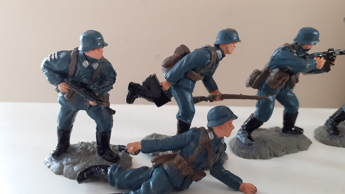Conte airfix compatible plastic ww2 21 german infantry no box 1:32 bt