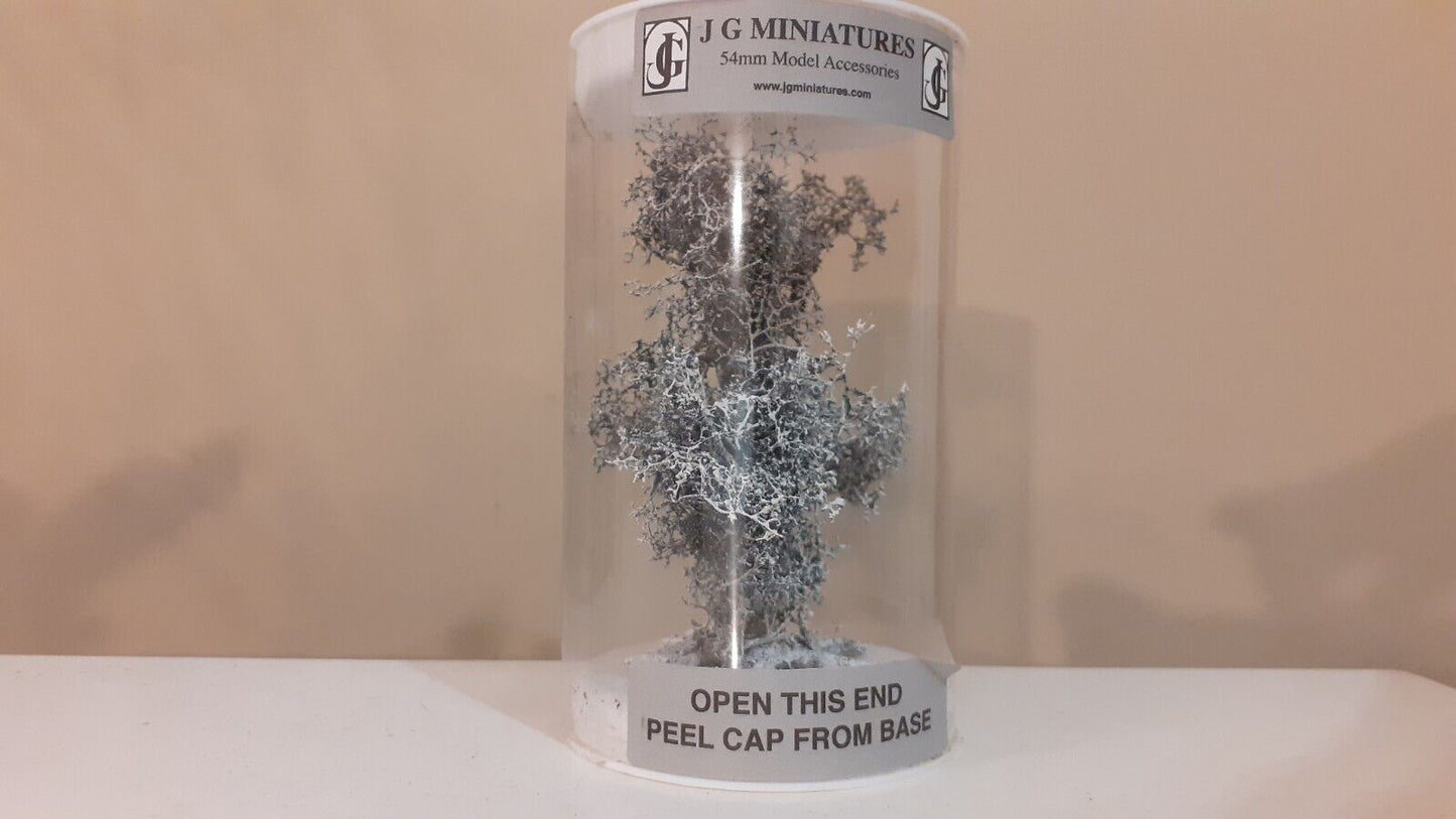 J g miniatures s8d tall winter bush ww2 scenery boxed 1:30 s1