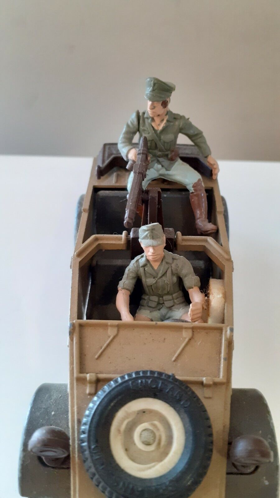 Britains deetail ww2 German afrika korps rommel 1970s 1:32 b1 white wheels
