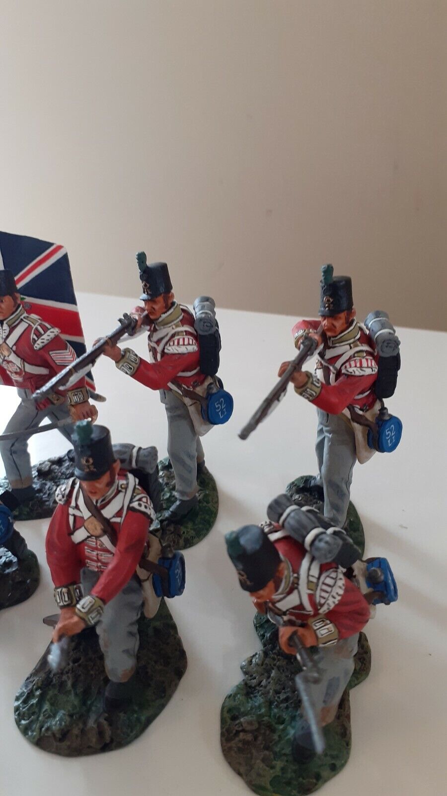 Patriot models Waterloo Napoleonic 52nd regt foot 6 figs 1:30