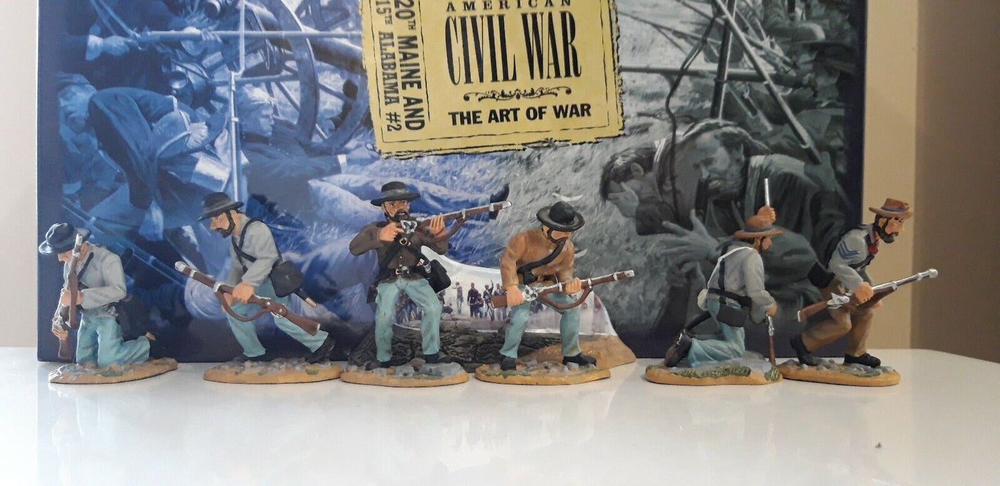 Britains 17436 acw union Confederate 20th maine 15th Alabama boxed 1:32