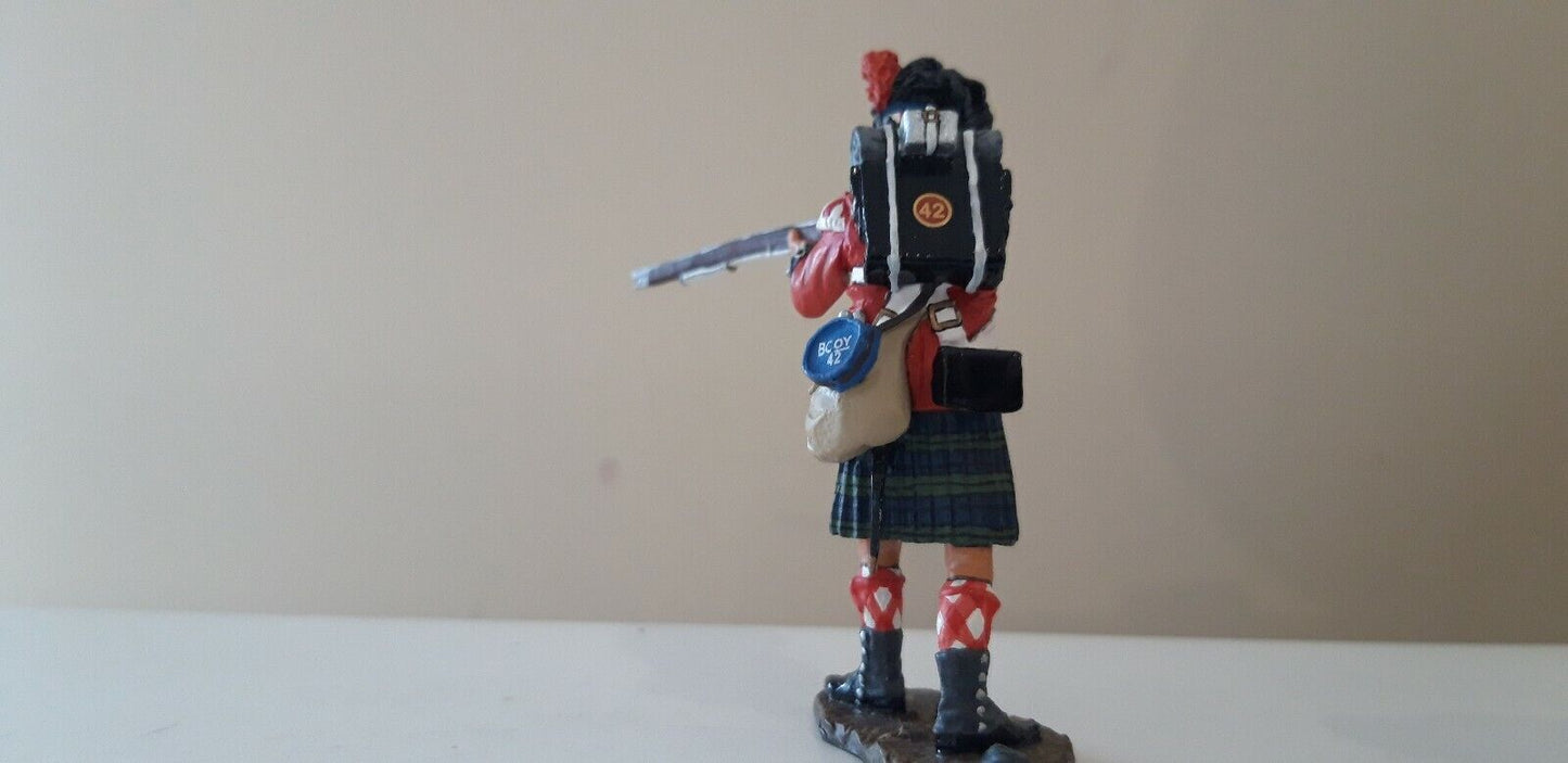 King and country Waterloo Napoleonic black watch 42nd Highlander box 1:30 na048