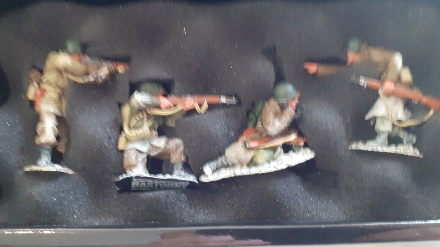 King and country Ww2 us army d-day bastogne bulge boxed bba01 1:30