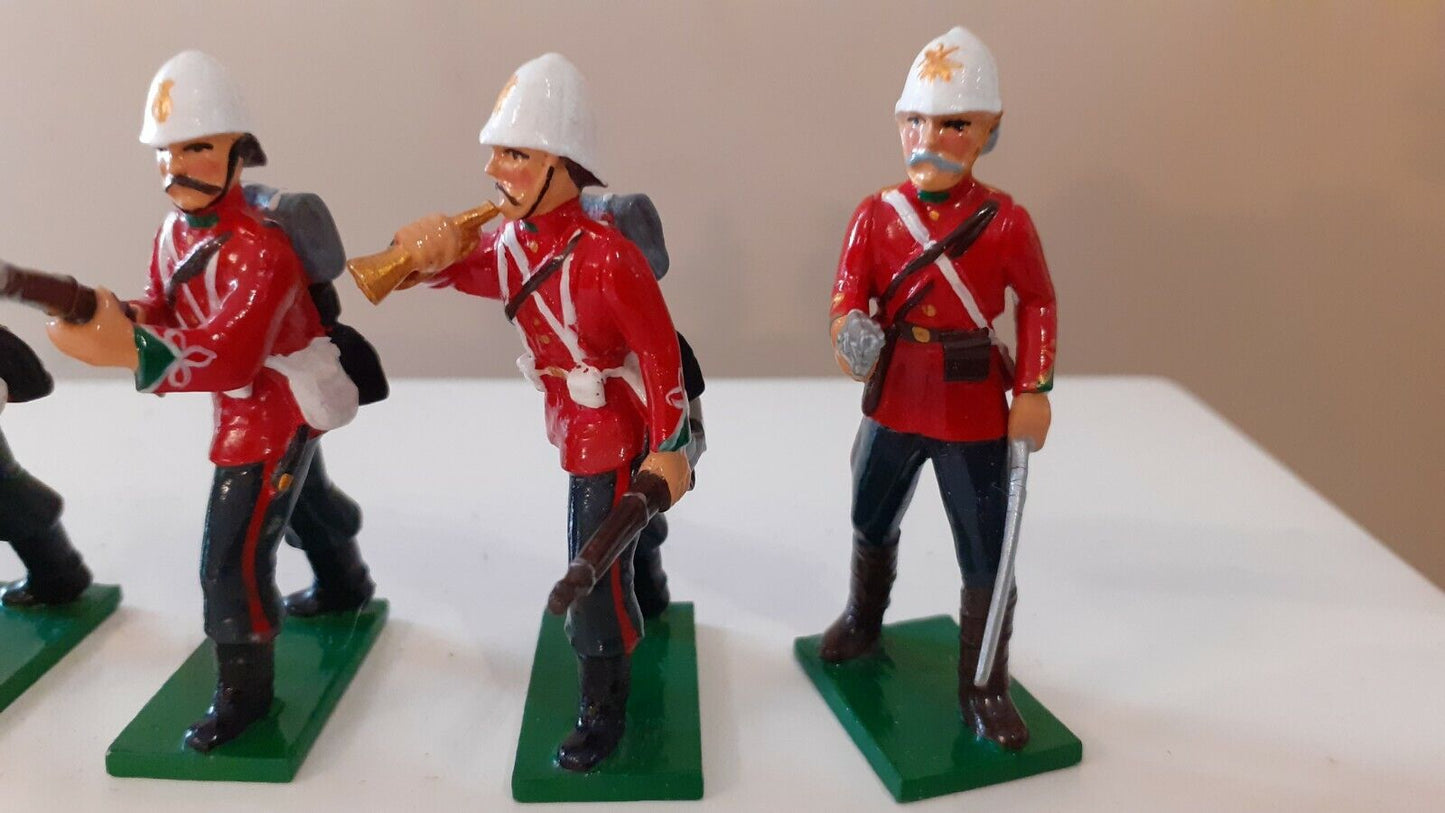 early trophy miniatures 1991 zulu war 24th foot zs10a 1:32 metal boxed