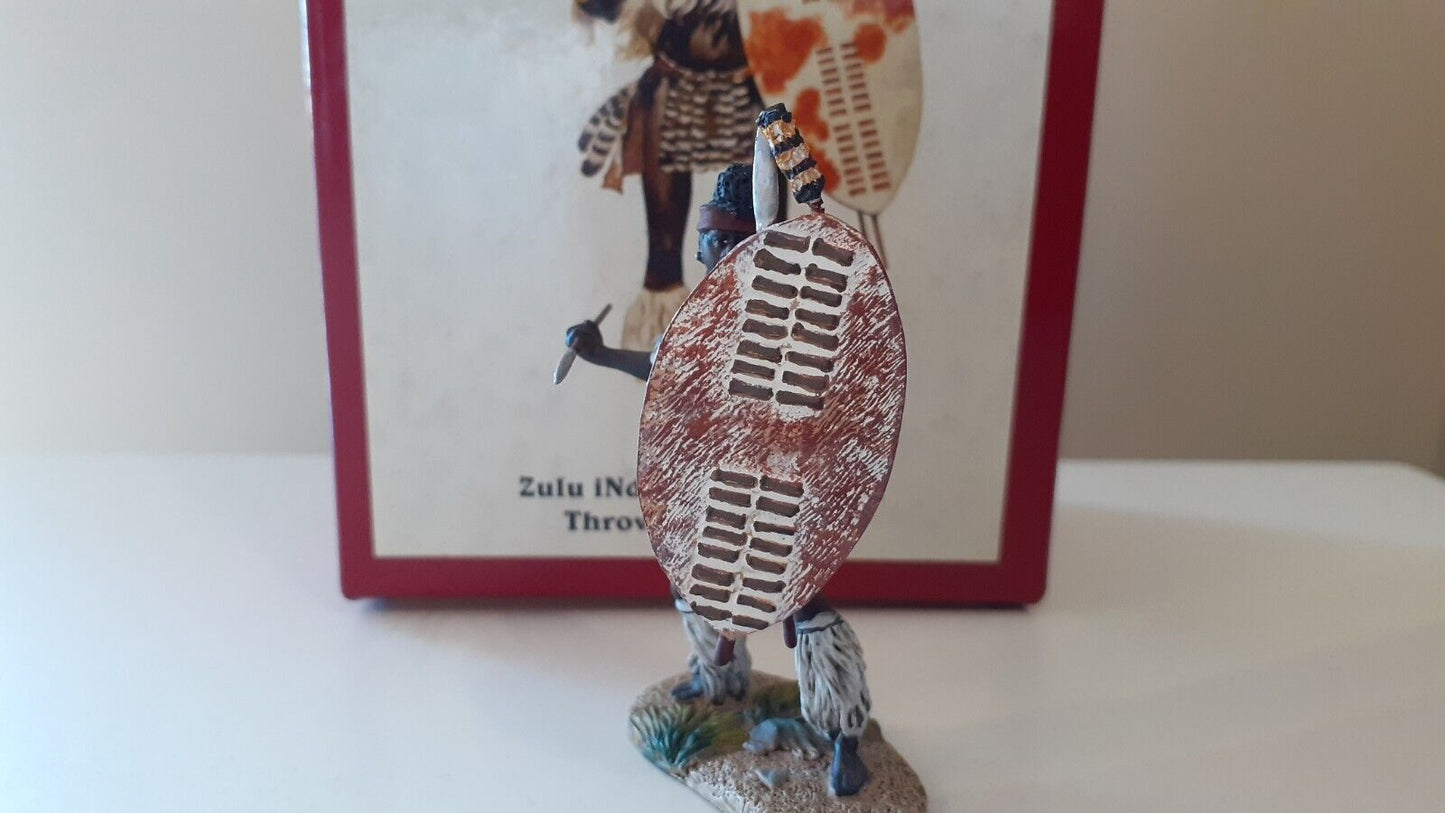 Britains 20002 Zulu wars mbonambi 2008 1:32 metal boxed b7 feather missing