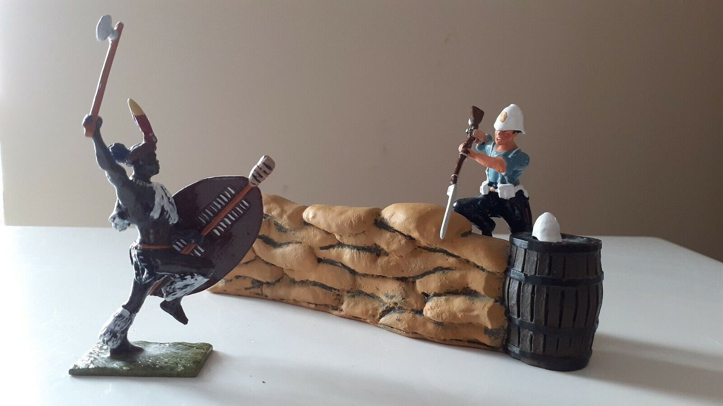 Little legion trophy miniatures zulus war Zulu hand to hand 1:32 metal
