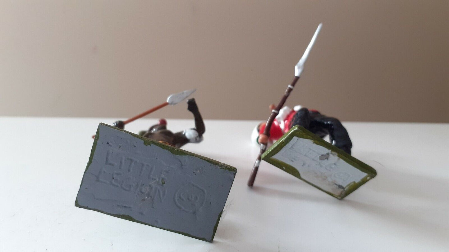 Little legion trophy miniatures zulus war Zulu hand to hand 1:32 metal