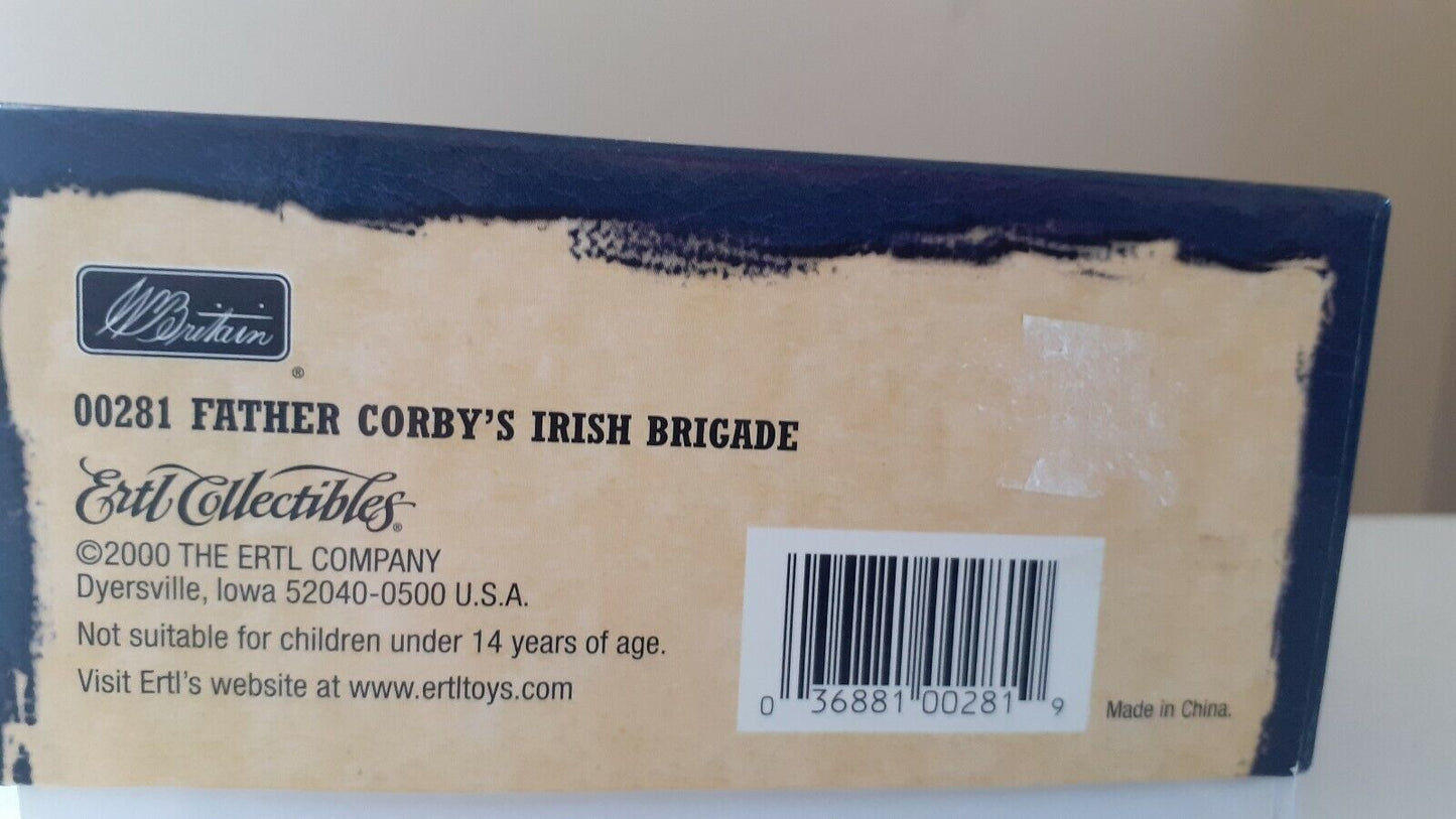Britains 00281 acw union infantry father corbys Irish brigade boxed
