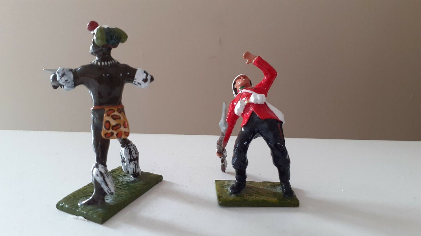 Little legion trophy miniatures zulus war Zulu hand to hand 1:32 metal