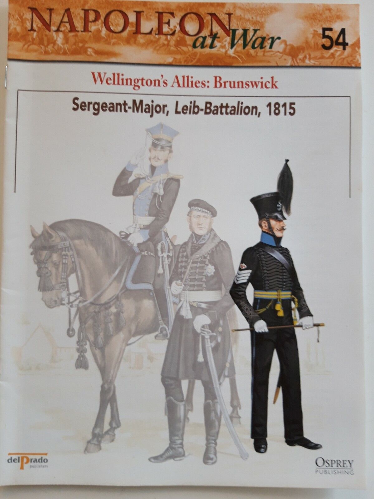 Del prado napoleon at war 54 waterloo 1:30 Brunswick mib book