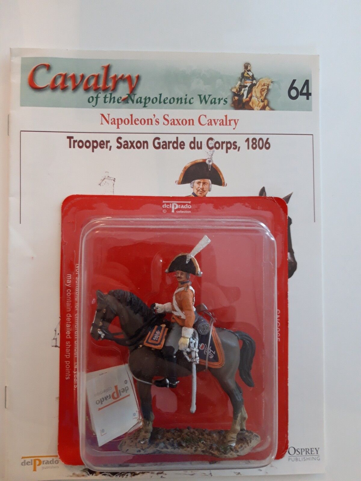Del prado napoleonic wars waterloo 1:32 cavalry saxon garde du corps 65 64